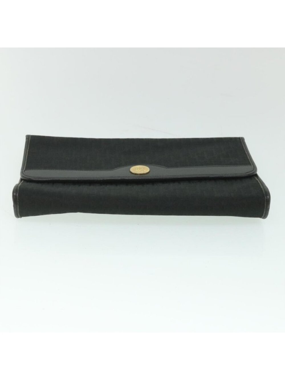 Authentic Christian Dior Trotter Canvas Chain Shoulder Bag Black - Picture 12 of 16
